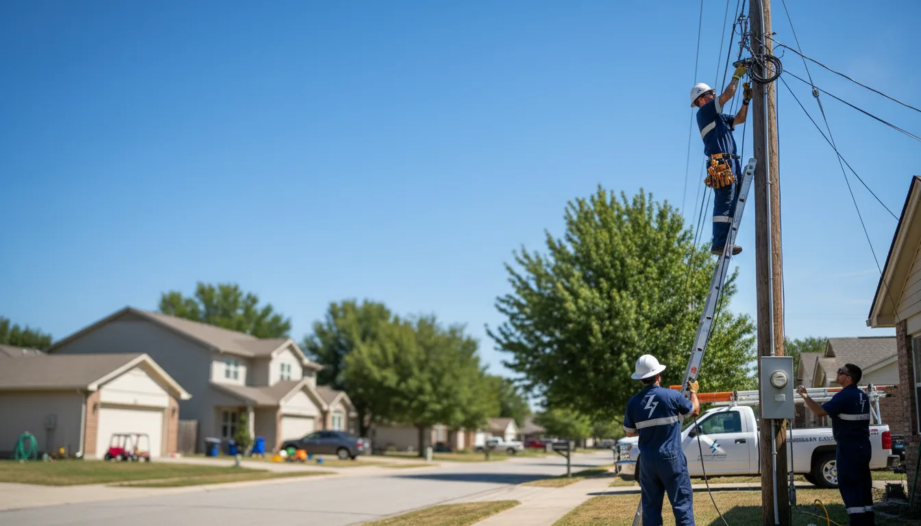 Residential electrician providing installation services in Dexter, MN